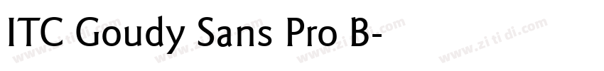 ITC Goudy Sans Pro B字体转换